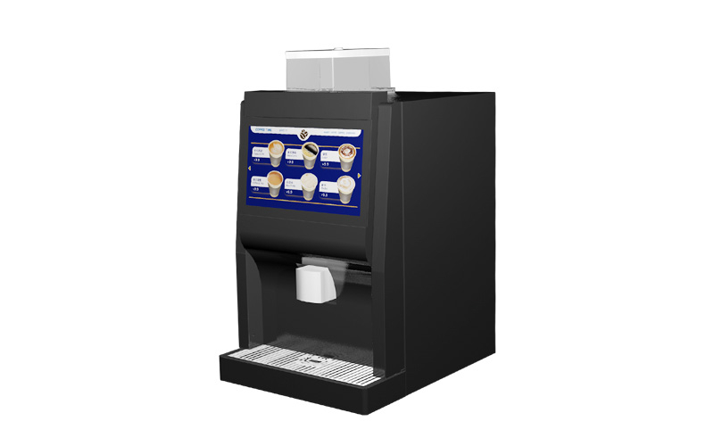 Table top bean to cup espresso coffee vending machine